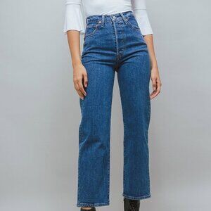 Levi's Ribcage Straight Ankle in Georgie Wash